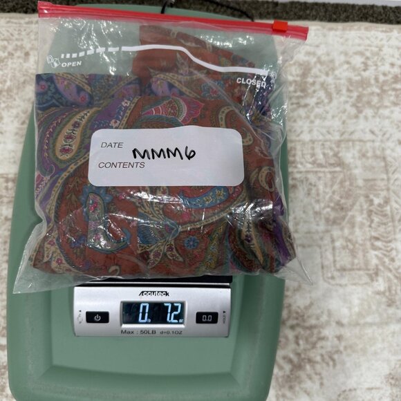 Coldwater Creek Shirt Womens Medium Paisley Button Front Stretch Long Sleeve - Picture 9 of 9